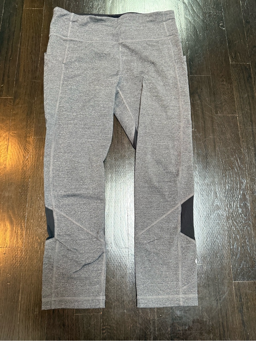 Lululemon Pace Rival Crop Heather Gray Athletic Leggings